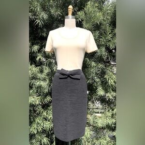 Kate Spade Elegant Black and cream dress, size medium